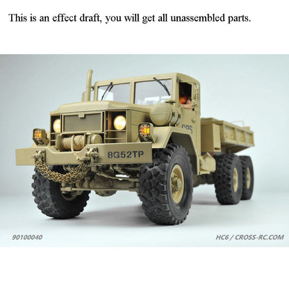 1/12 CROSSRC 6*6 HC6 RC Off Road Military Truck KIT