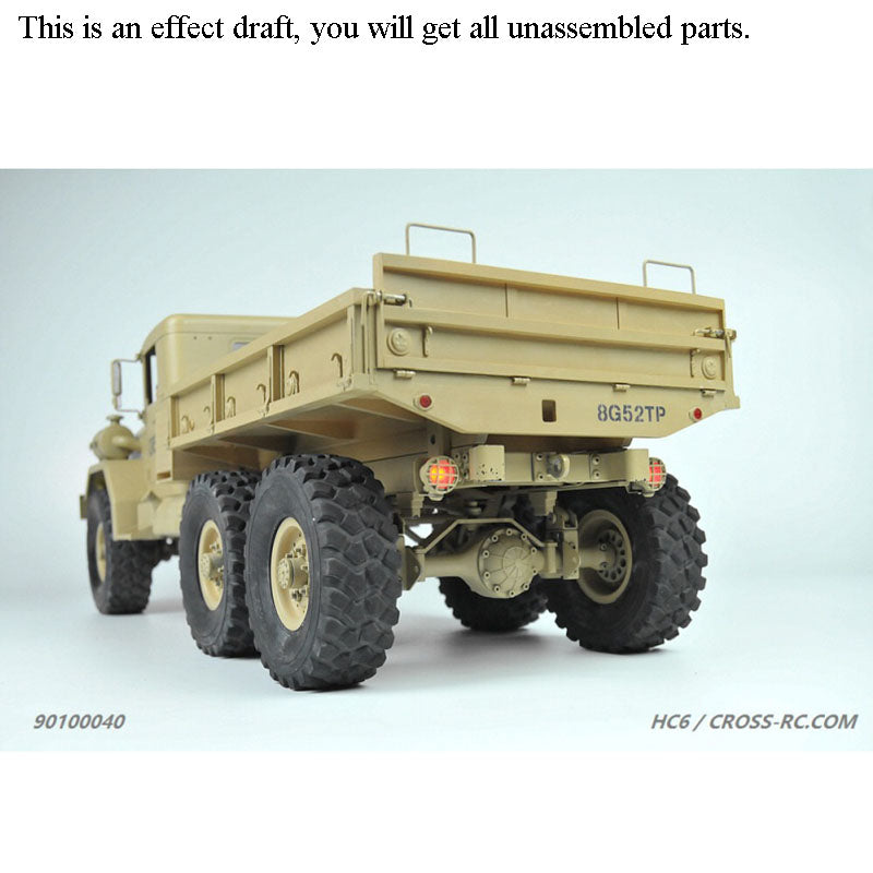 1/12 CROSSRC 6*6 HC6 RC Off Road Military Truck KIT