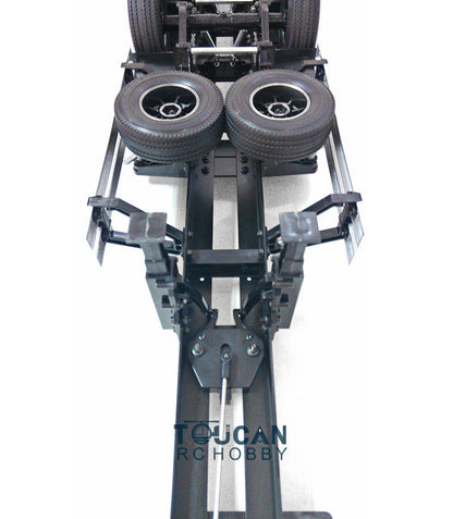 US STOCK TOUCAN 1/14 RC 40ft Container Chassis Semi Trailer Tractor Truck 3 Axles KIT Unpainted