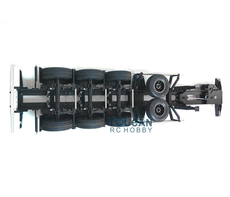 US STOCK TOUCAN 1/14 RC 40ft Container Chassis Semi Trailer Tractor Truck 3 Axles KIT Unpainted