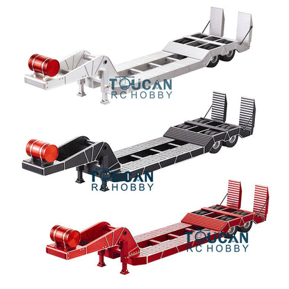 1/14 Metal Chassis 2axle Semi Trailer for RC Construction Truck