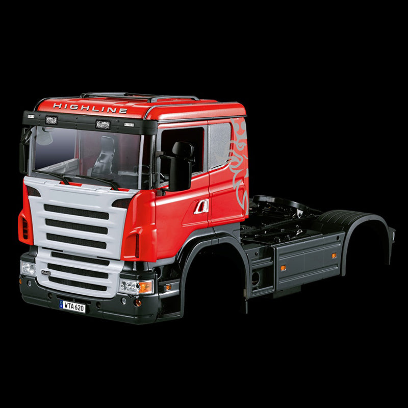 1/14 RC Carrosserie Cabine Basse Camion Tracteur Voiture Coque 801A Peinture