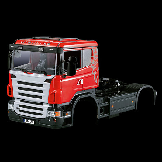 1/14 RC Carrosserie Cabine Basse Camion Tracteur Voiture Coque 801A Peinture