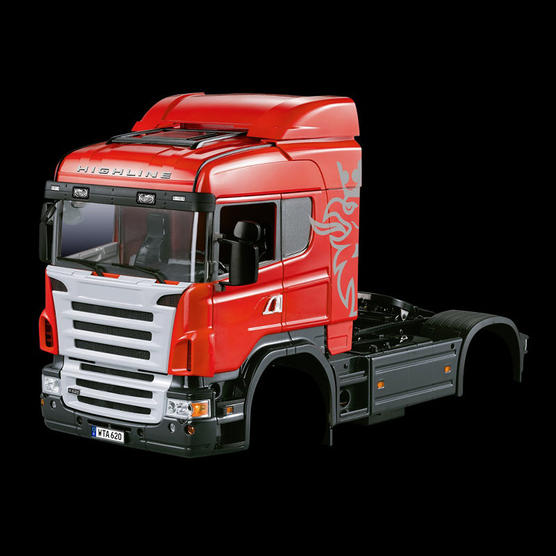 1/14 RC Carrosserie Cabine Basse Camion Tracteur Voiture Coque 801A Peinture