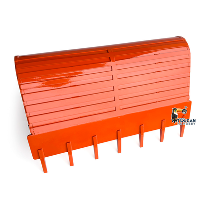 TOUCAN 1/8 Metal RC Excavator Attachments for 385CF Hydraulic Digger, Ripper, Bucket, Rake, Quick Coupler & Construction Model