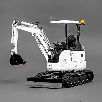 LESU 1/14 RC Hydraulic Excavator PC30 Mini Machine Toys  Light Pump Metal Radio Controlled Digger Model 6CH Plunger-type Valve