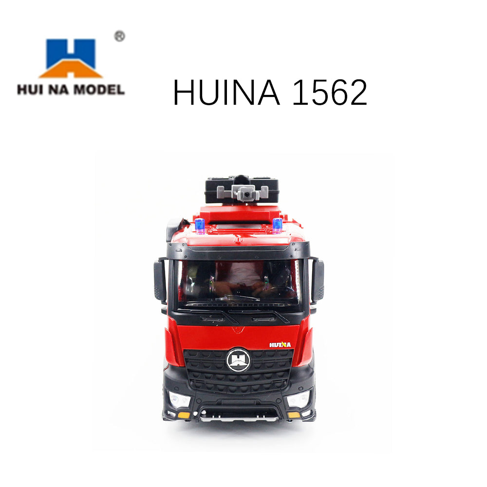US STOCK HUINA 1/14 RC 2.4G 562 Box Water Sprayable Fire Truck Car Toy Model Gift Battery