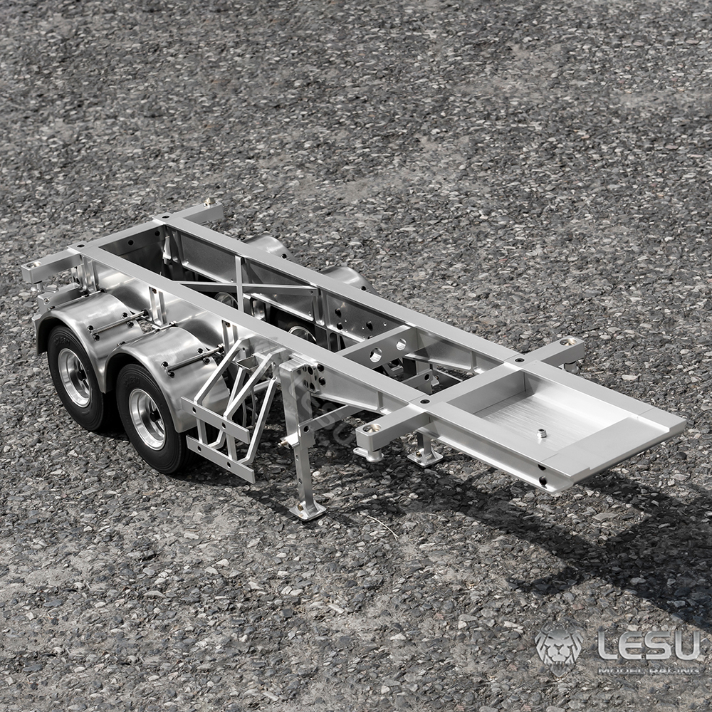 TOUCAN RC HOBBY LESU 40ft 20ft Metal Trailer Chassis for 1/14 Radio Controlled Tractor Container Truck RC Cars Model