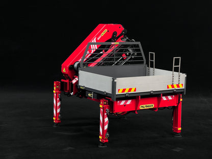 1/14 U535 4X4 RC Crawler Truck Metal Off-Road Vehicle Hydraulic Crane Cargo Bed 2-Speed Gearbox Diff Lock LED Light Sound System