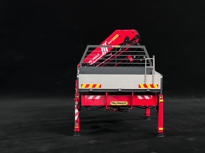 1/14 U535 4X4 RC Crawler Truck Metal Off-Road Vehicle Hydraulic Crane Cargo Bed 2-Speed Gearbox Diff Lock LED Light Sound System