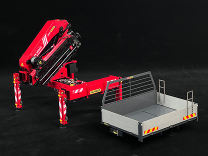 1/14 U535 4X4 RC Crawler Truck Metal Off-Road Vehicle Hydraulic Crane Cargo Bed 2-Speed Gearbox Diff Lock LED Light Sound System