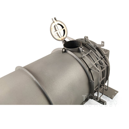 LESU 1/14 Scale 4x4 Unpainted Transport Car Model Metal Vacuum Tank RC Tractor Truck Pipe Light ESC Motor Servo Light System