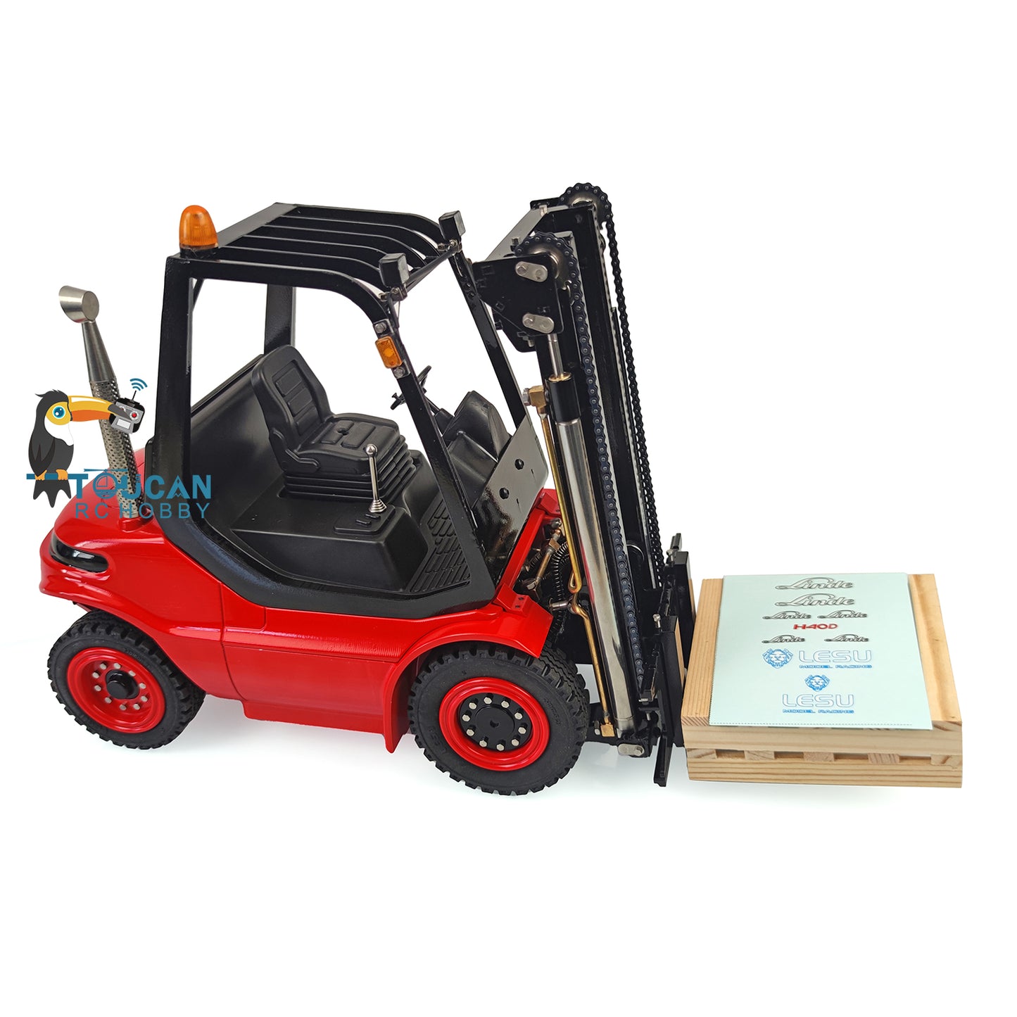 LESU Metall 1/14 Aoue Lackiert Unmontiert RC Hydraulische Gabelstapler A0002