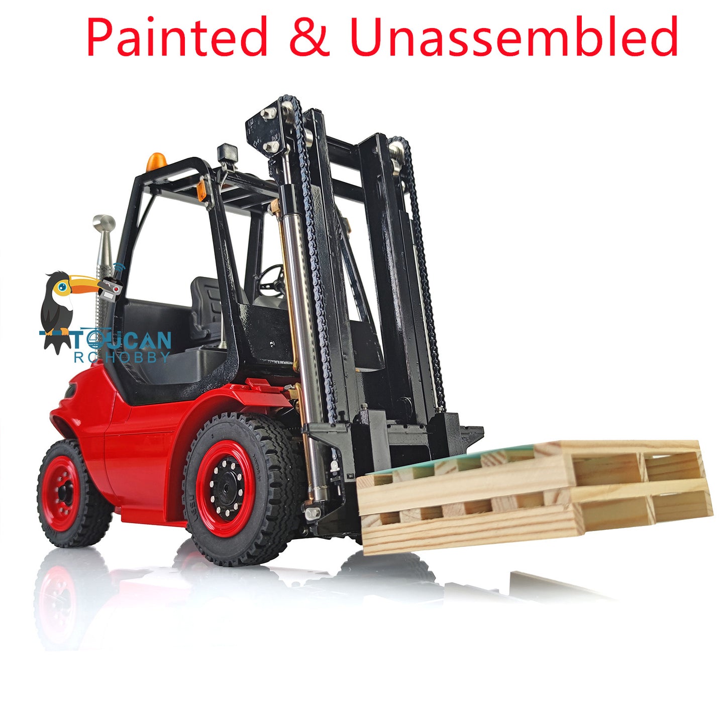LESU Metal 1/14 Aoue Painted Unassembled RC Hydraulic Forklift A0002