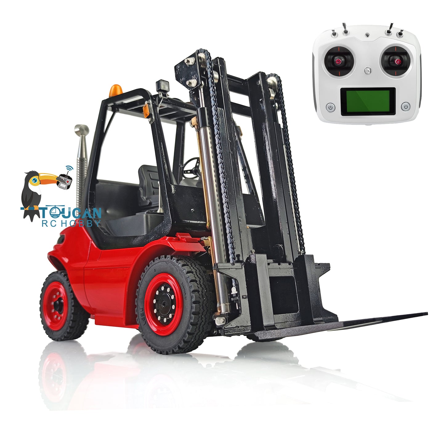 LESU Metal 1/14 Aoue Unassembled Hydraulic Forklift A0002 With RC System