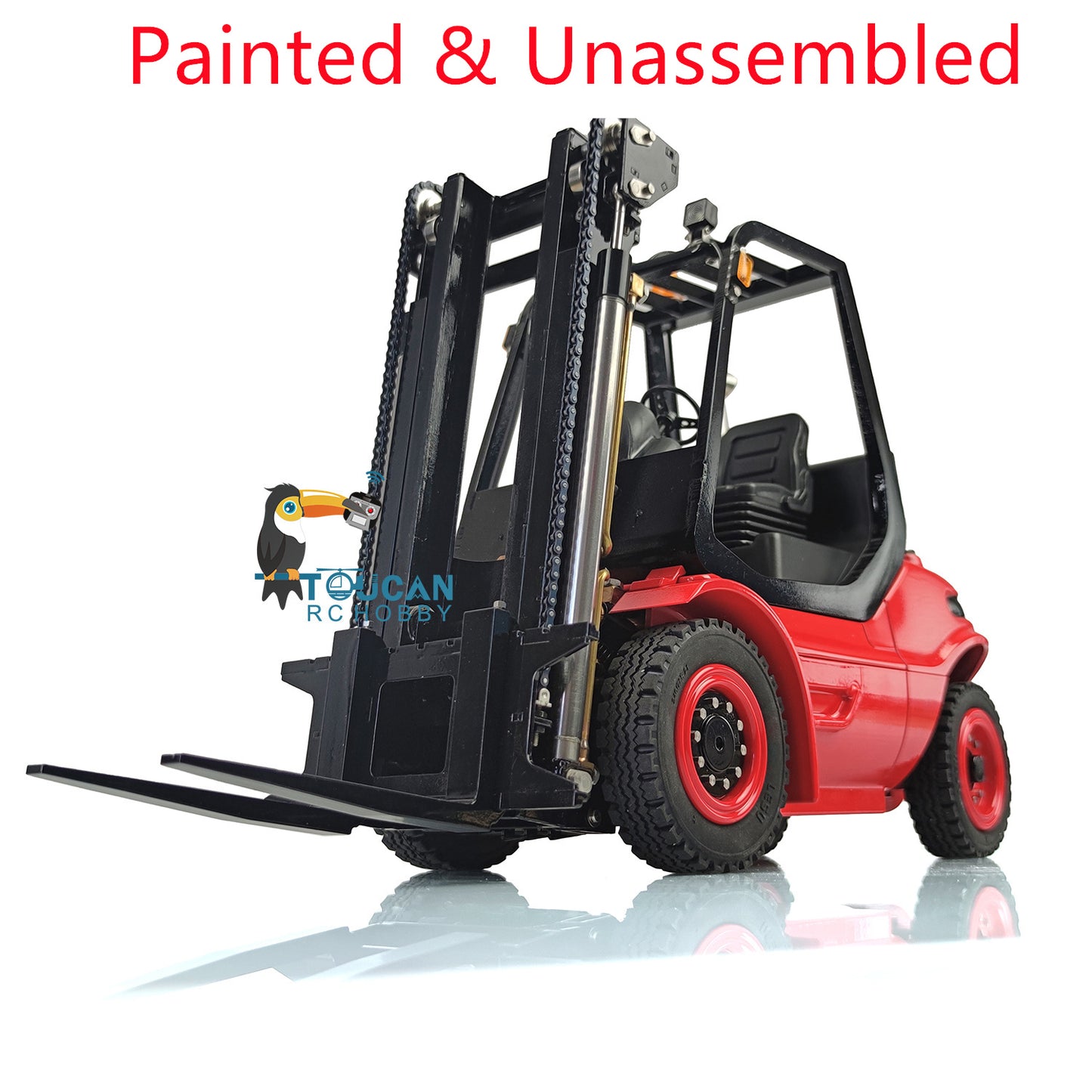 LESU Metal 1/14 Aoue Painted Unassembled RC Hydraulic Forklift A0002