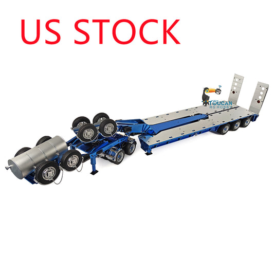 US STOCK JDMODEL 1.5M Metal Drake Trailer for 1/14 TAMIYA Tractor Truck