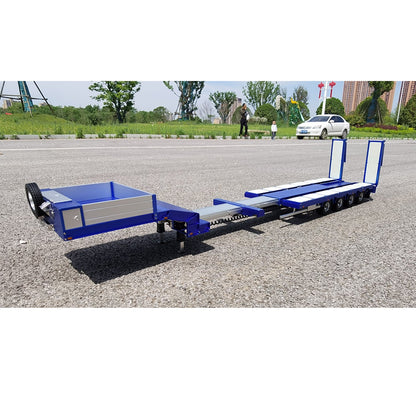 Degree 1/14 Metal 997 Heavy 4Axle Steering Trailer With Rear Ramps