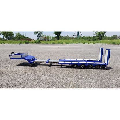 Degree 1/14 Metal 997 Heavy 4Axle Steering Trailer With Rear Ramps