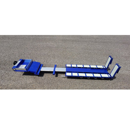 Degree 1/14 Metal 997 Heavy 4Axle Steering Trailer With Rear Ramps