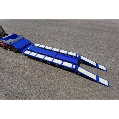 IN STOCK Degree 1/14 Metal 997 Heavy 4Axle Steering Trailer With Rear Ramps