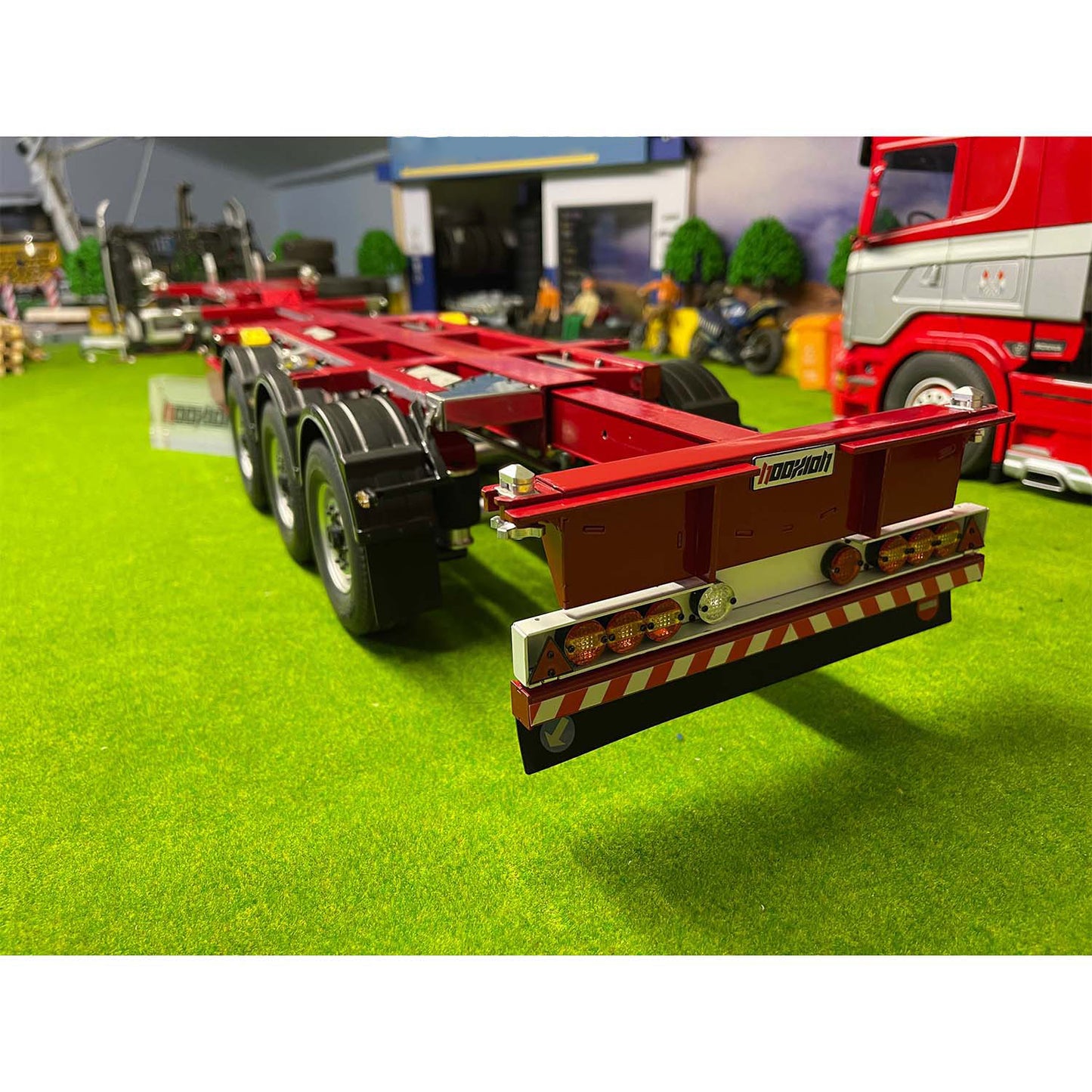 Remorque à châssis FuryBear à 3 essieux pour camion tracteur Tamiya 1/14 RC