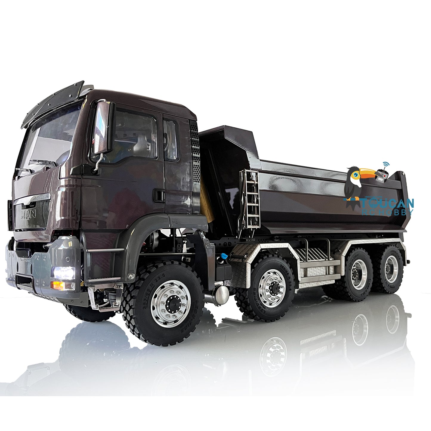 LESU 8x8 Camion-benne hydraulique RC 1/14