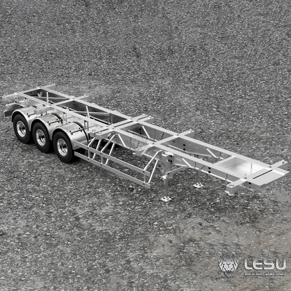 TOUCAN RC HOBBY LESU 40ft 20ft Metal Trailer Chassis for 1/14 Radio Controlled Tractor Container Truck RC Cars Model