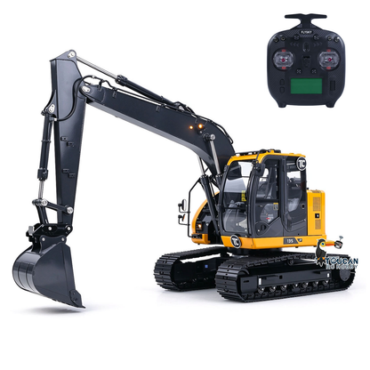 SFROG ZX135US LITE Metal Digger 1/14 RC Hydraulic Excavator 3CH Valve 3.5-4MPA Pump Manual Quick Coupler ST8 Radio Light Sound