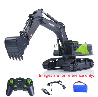 Second Hand CA Stock HUINA 1/14 593 Toys Model RC Excavator Car Gift Battery 2.4G Remote Control Digger