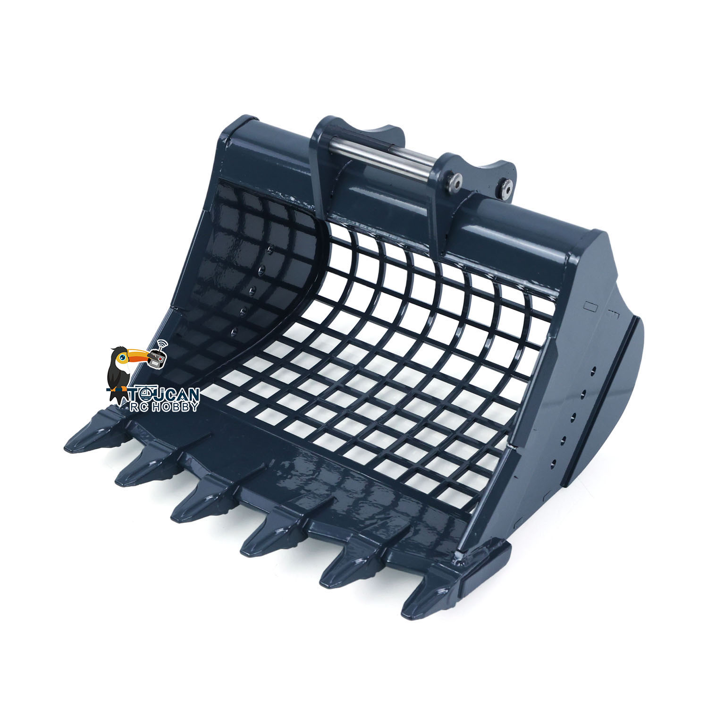 1/12 RC Hydraulic Excavator Attachments Metal Electric Hammer Hydraulic Shear Grille Bucket Rake Ripper Grading Bucket Set for C395 LR976 EC650