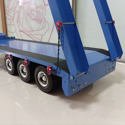 Metal 3 Axles Trailer Semi-trailer for 1/14 RC Tractor Truck