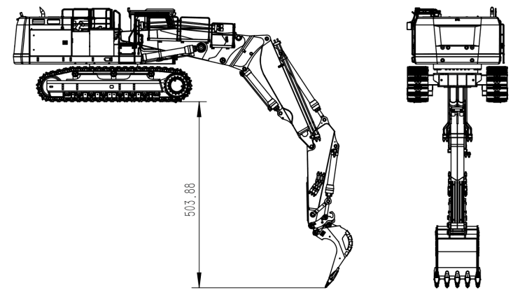 Metall 1/14 374F Hydraulische RC Bagger Fernbedienung Engineering Fahrzeuge RTR