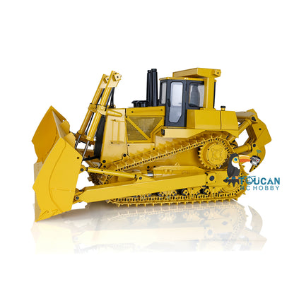 Fast Shipping Metal 1/14 RC Bulldozer Hydraulic DXR2 Remote Control D10T Tracked Dozer Model with 3T Sound System