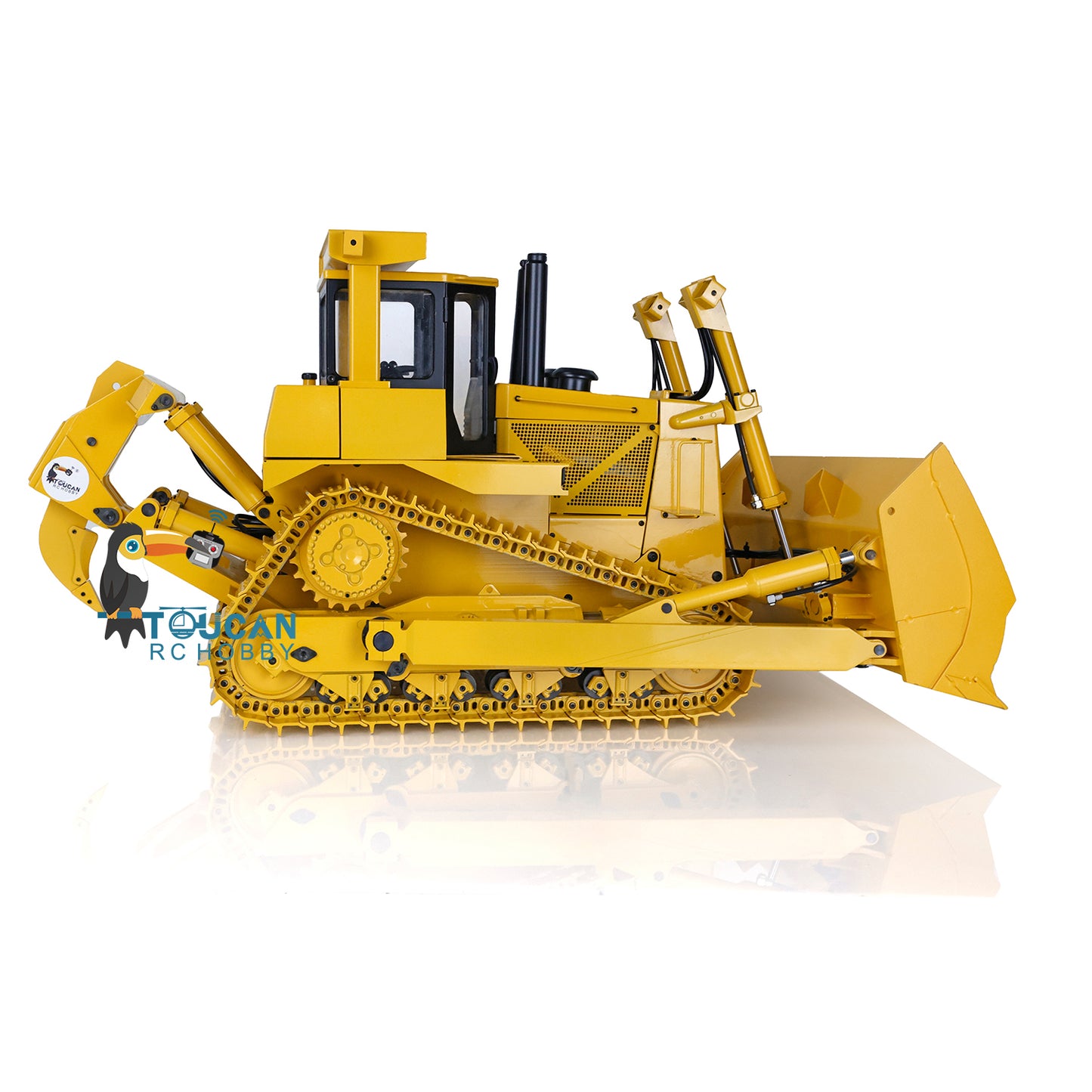 US STOCK 1/14 DXR2 Metal RC Hydraulic Bulldozer Radio Control Dozer 201 New Sound Module