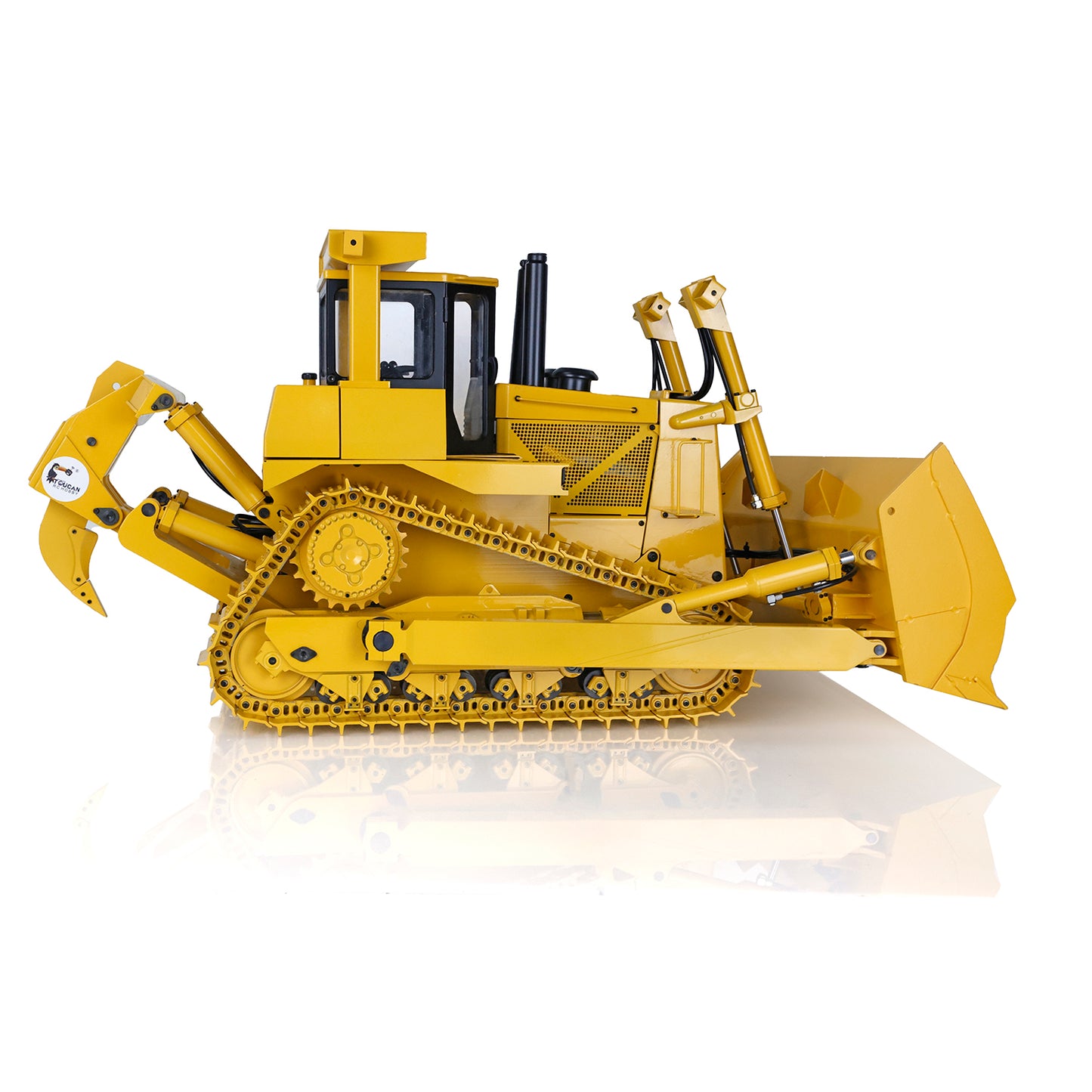 ONLY ONE US STOCK Metal 1/14 RC Bulldozer Hydraulic DXR2 Remote Control D10T Tracked Dozer Model