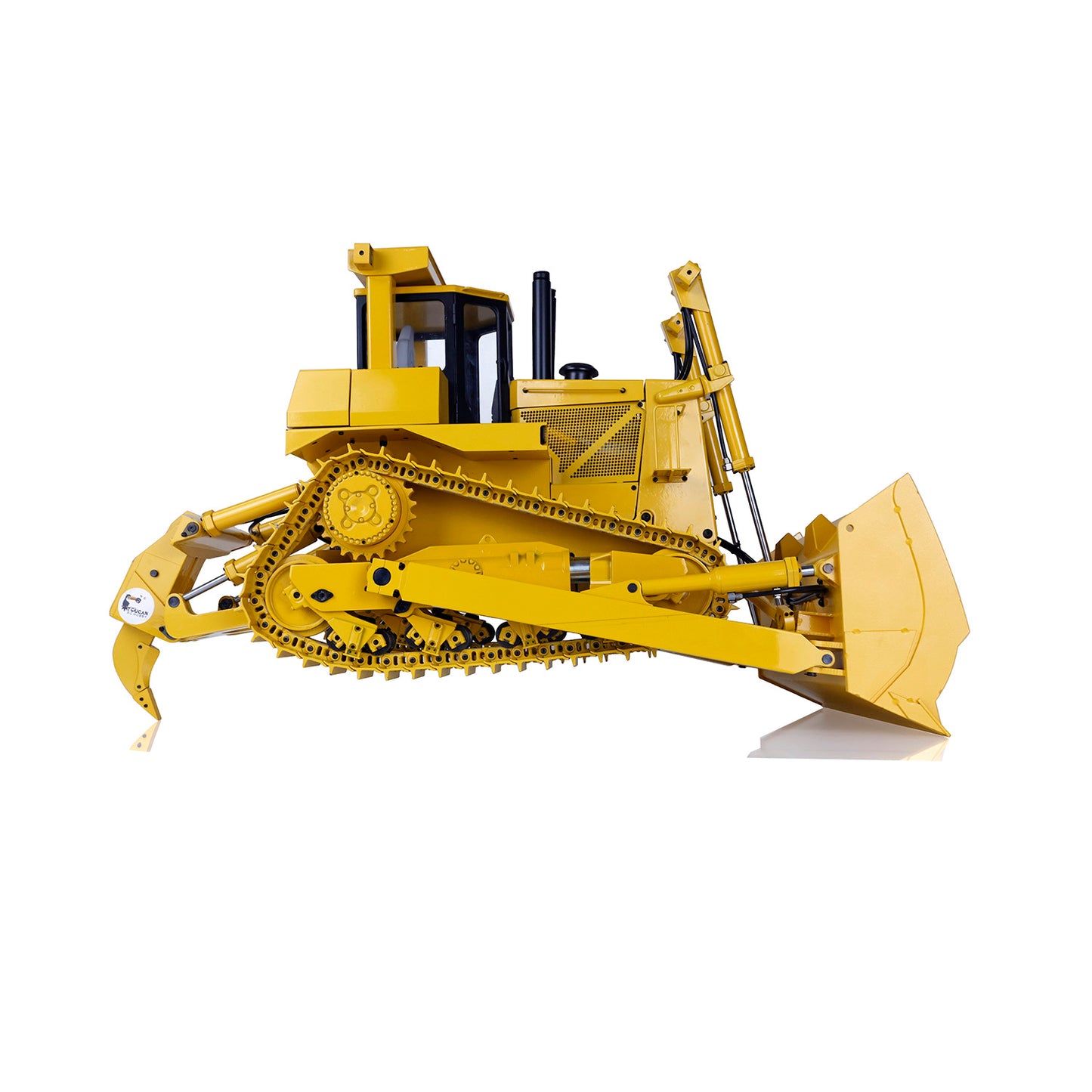 ONLY ONE US STOCK Metal 1/14 RC Bulldozer Hydraulic DXR2 Remote Control D10T Tracked Dozer Model