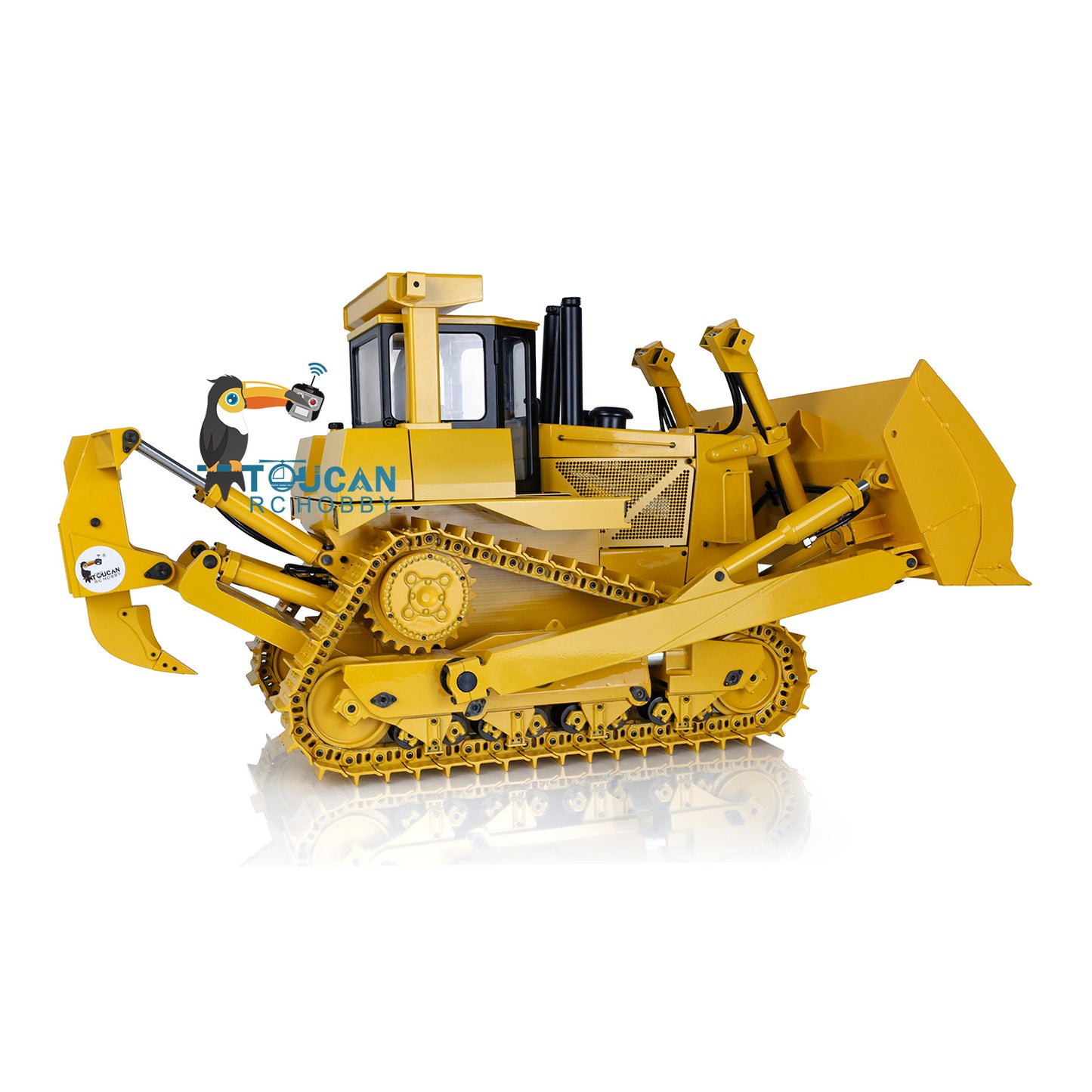 Bulldozer hydraulique RC PNP en métal JDM-98 1/14 JDMODEL DXR2 avec nouveau système sonore 201