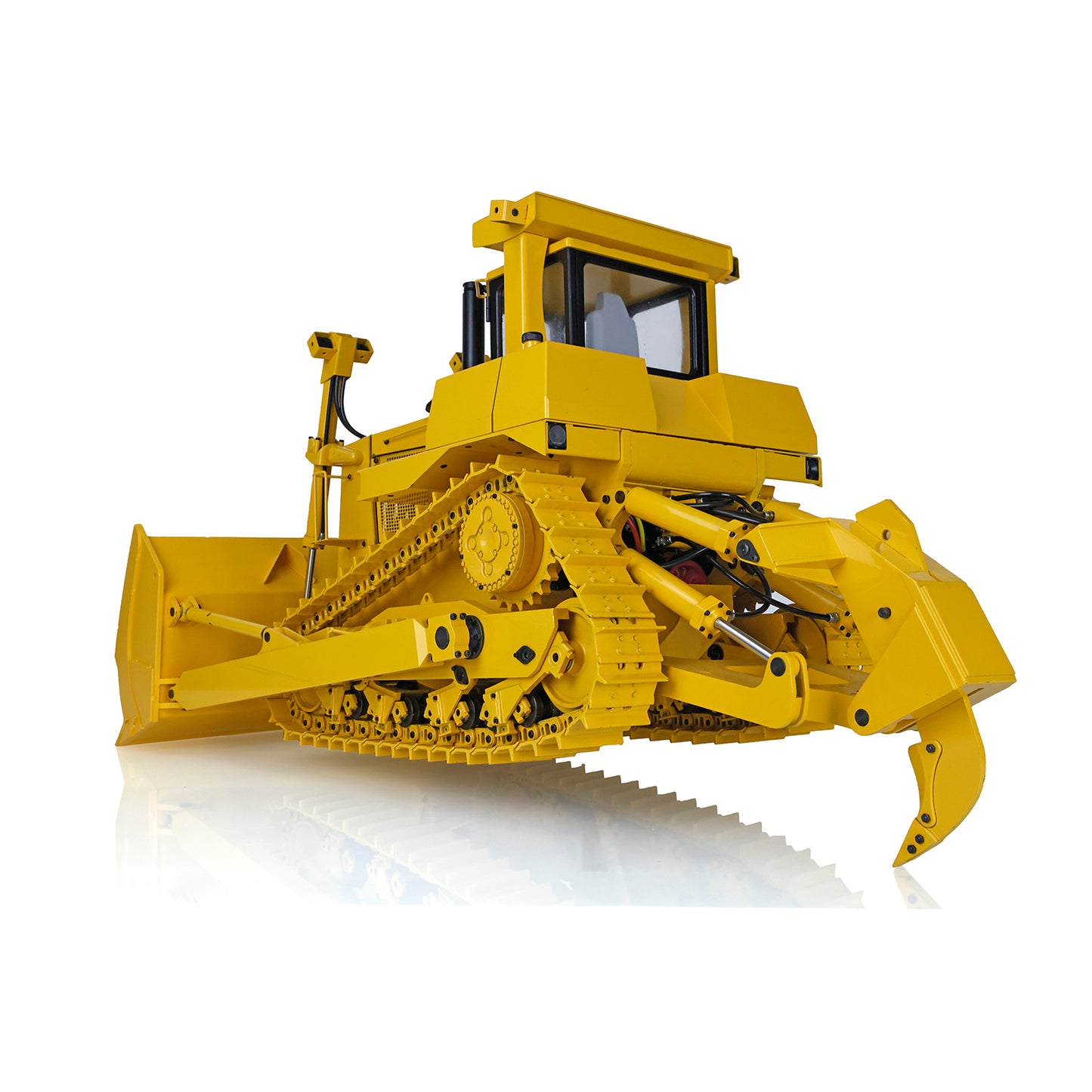 ONLY ONE US STOCK Metal 1/14 RC Bulldozer Hydraulic DXR2 Remote Control D10T Tracked Dozer Model