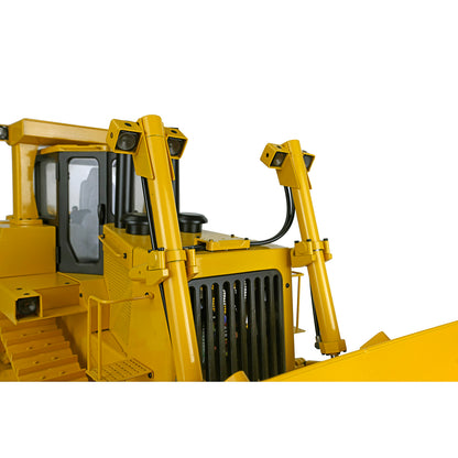 ONLY ONE US STOCK Metal 1/14 RC Bulldozer Hydraulic DXR2 Remote Control D10T Tracked Dozer Model