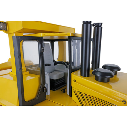 ONLY ONE US STOCK Metal 1/14 RC Bulldozer Hydraulic DXR2 Remote Control D10T Tracked Dozer Model