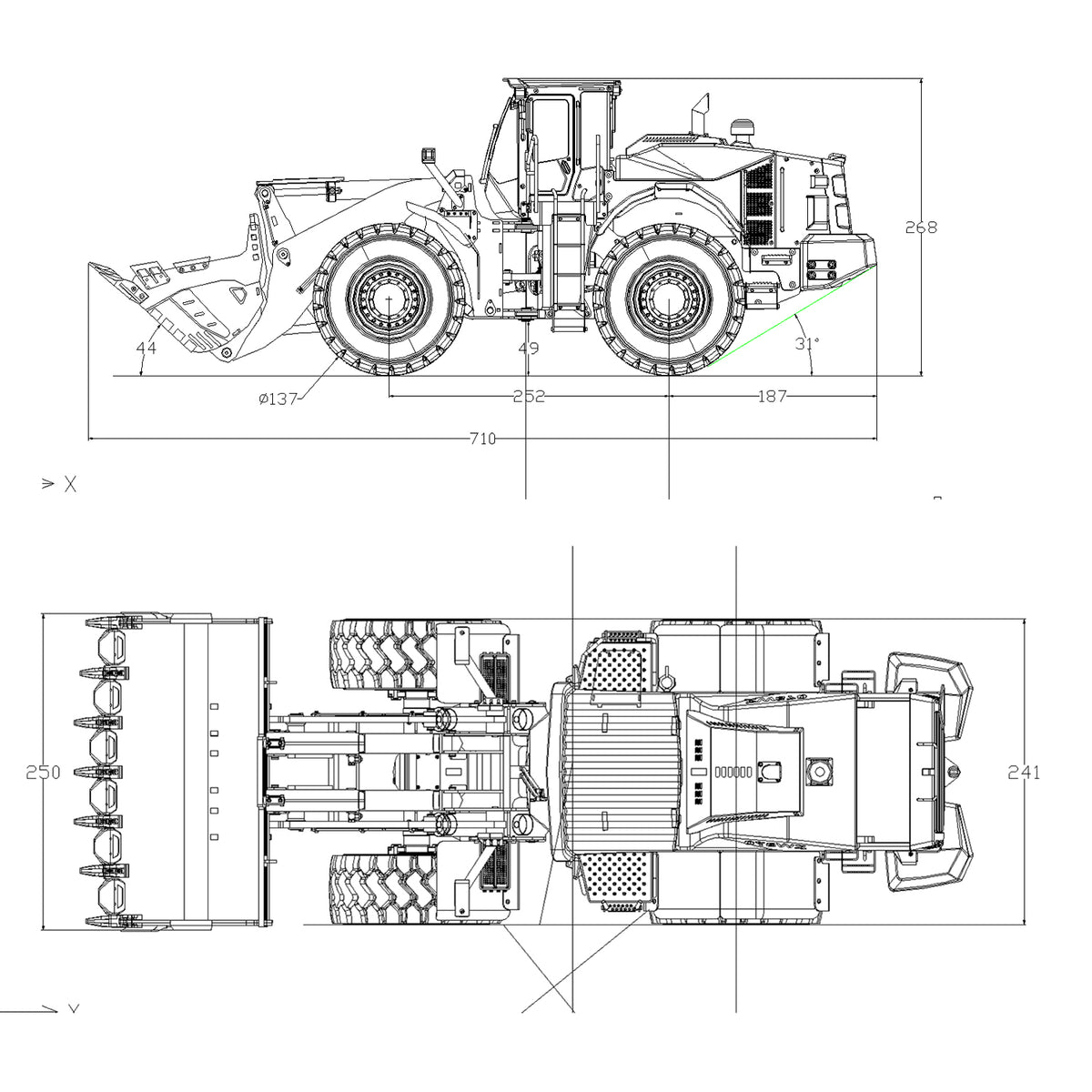 JDM 198 1/14 Hydraulic RC Wheel Loader ZW370 Metal Construction Model 4WD Diff Lock 2 Speed Gearbox Brushless Drive Sound Light