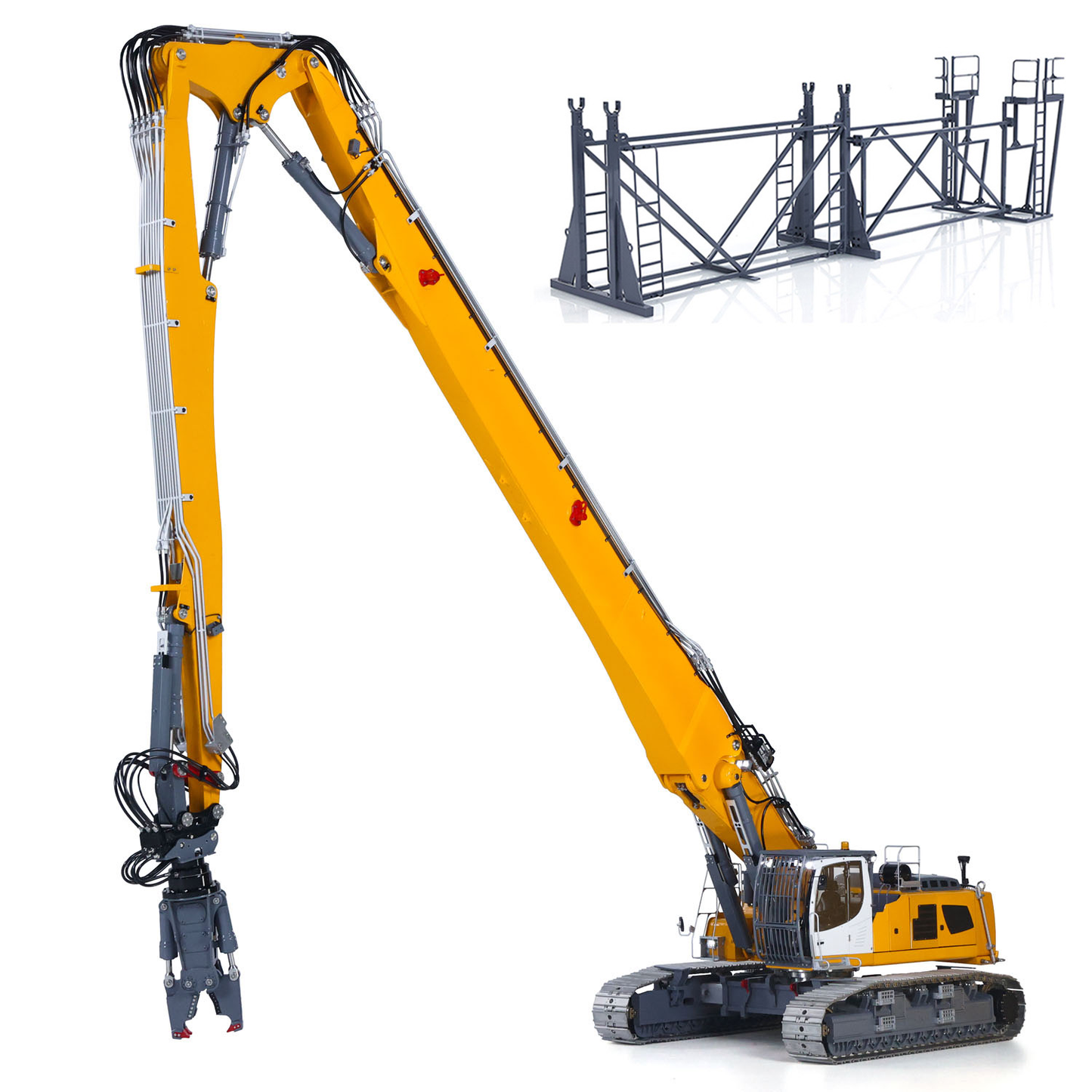 LESU 1/14 RC Excavatrice de démolition hydraulique Aoue LR960 Modèle de pelle lourde finie 960 Version PNP