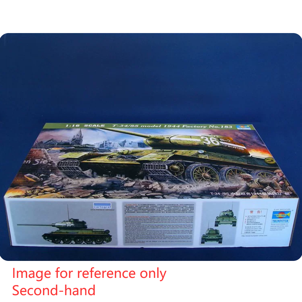 Second Hand US Stock Trumpeter 00904 1/16 T-34/85 Model 1944 Factory No.174 Tank Armored Car Kit