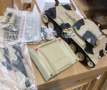 Free Shipping Second Hand US Stock 1/16 2.4G RC Military Tank CoolBank Crusader MK III Wireless Control Battle Tank Model 360??Turret Rotary Smoke Sound Lights RTR