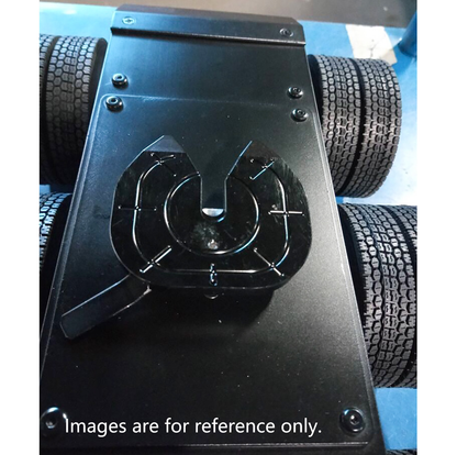 Second Hand US Stock Metal 3 Axles Trailer with Fifth-wheel Traction for 1/14 RC Truck LESU Car Model