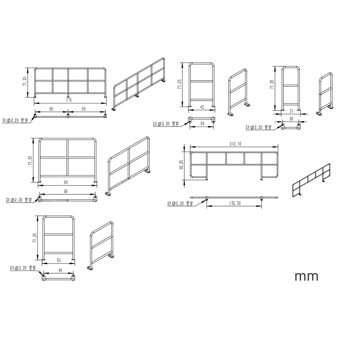 Metal Parts for KABOLITE 1/14 Hydraulic K970 100S RC Excavator