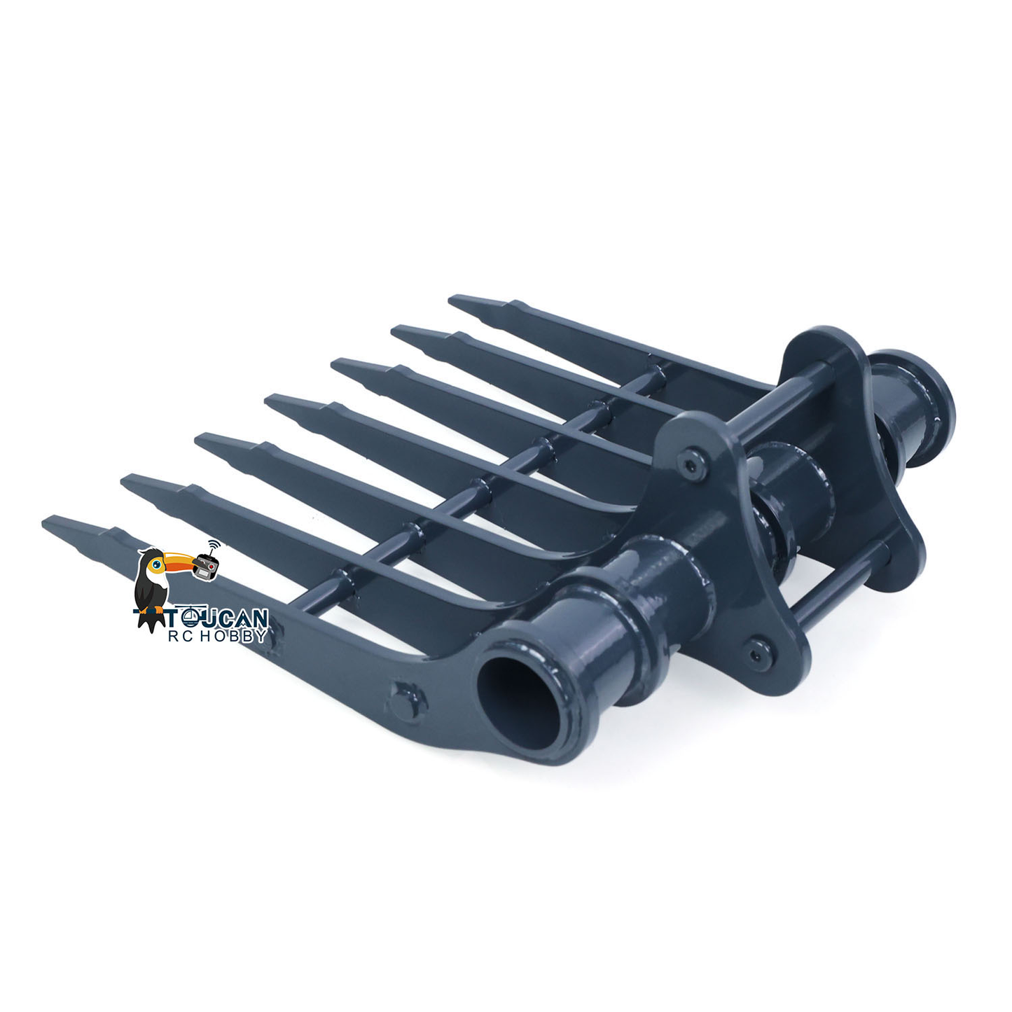 1/12 RC Hydraulic Excavator Attachments Metal Electric Hammer Hydraulic Shear Grille Bucket Rake Ripper Grading Bucket Set for C395 LR976 EC650