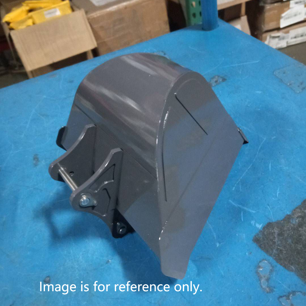 Second Hand US Stock LESU Painted Metal Trapezoid Narrow Bucket for 1:14 Hydraulic RC Excavator ET35