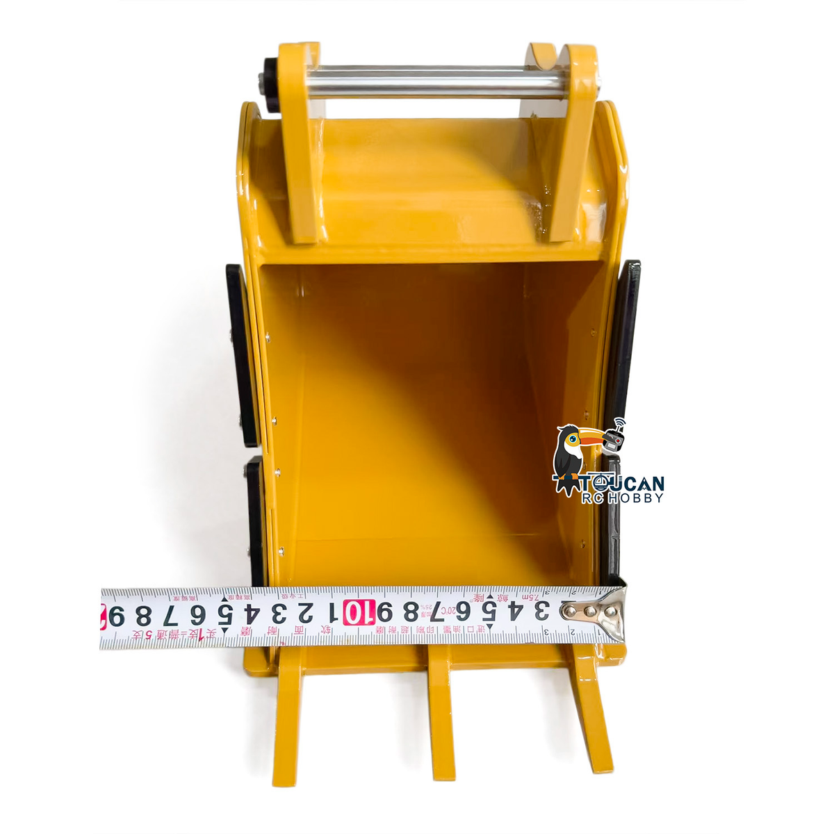 TOUCAN 1/8 Metal RC Excavator Attachments for 385CF Hydraulic Digger, Ripper, Bucket, Rake, Quick Coupler & Construction Model